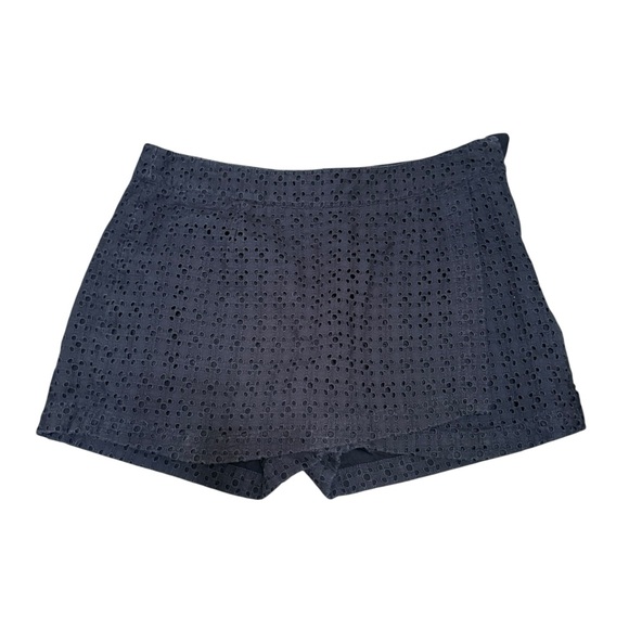 CAbi Navy Eyelet High Waist Shorts - Picture 1 of 3